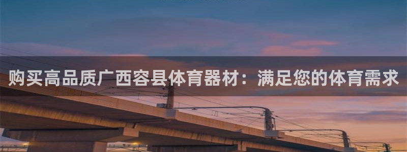 四川耀世发展集团：购买高品质广西容县体育器材：满足您