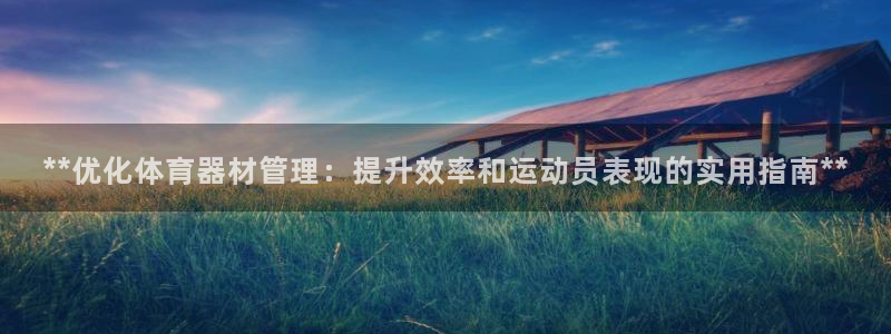 耀世天下网名好吗：**优化体育器材管理：提升效率和运