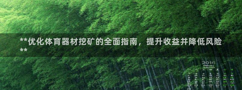 耀世娱乐平台巴7O777：**优化体育器材挖矿的全面