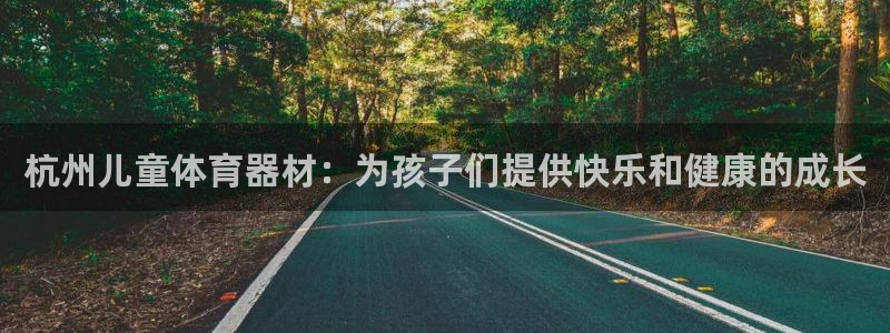 耀世娱乐登入：杭州儿童体育器材：为孩子们提供快乐和健