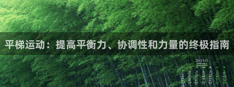 耀世娱乐网站下载：平梯运动：提高平衡力、协调性和力量