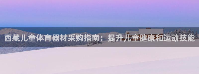 耀世平台注册网址是什么：西藏儿童体育器材采购指南：提