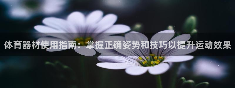 耀世平台最新注册地址在哪里：体育器材使用指南：掌握正