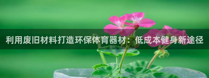耀世娱乐平台官网登录入口手机版：利用废旧材料打造环保