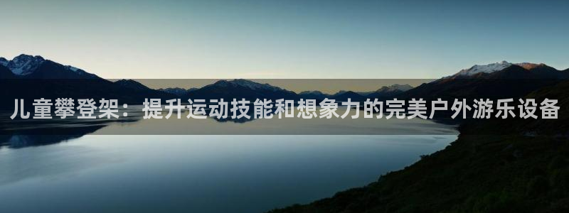 耀世国际平台正规吗可靠吗知乎：儿童攀登架：提升运动技