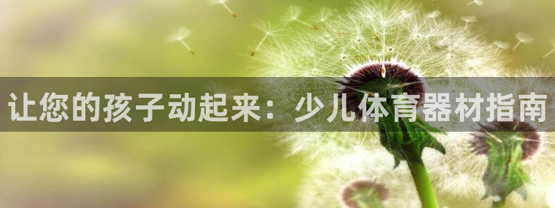 耀世开业是什么意思：让您的孩子动起来：少儿体育器材指