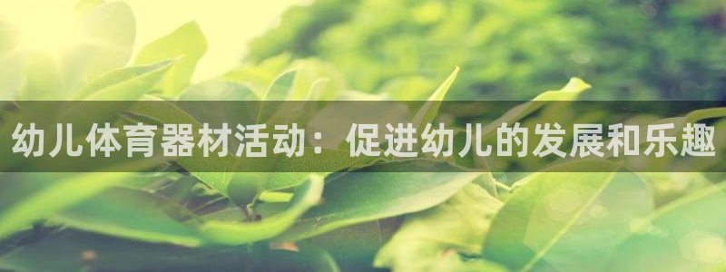 耀世燃气灶是哪个牌子：幼儿体育器材活动：促进幼儿的发