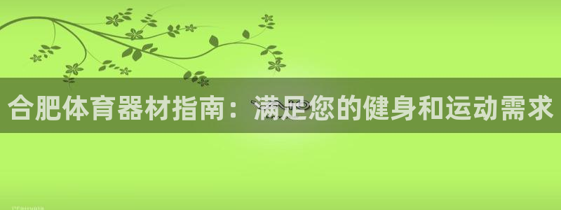 耀世集团做什么的：合肥体育器材指南：满足您的健身和运