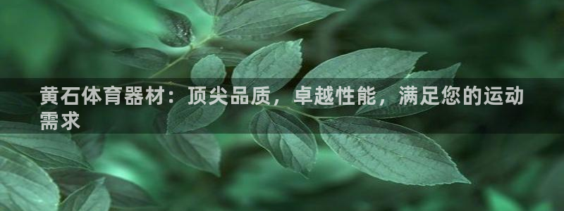 耀世平台丁6.7.5.1.3.8：黄石体育器材：顶尖