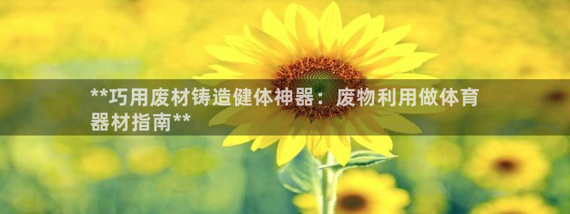 耀世娱乐注册开户：**巧用废材铸造健体神器：废物利用
