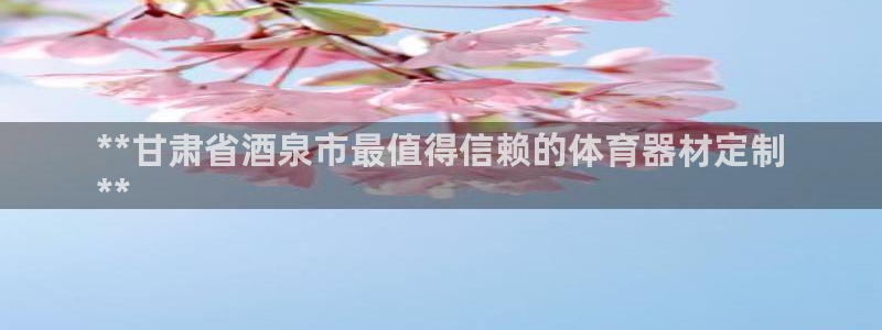 耀世平台注册网址：**甘肃省酒泉市最值得信赖的体育器